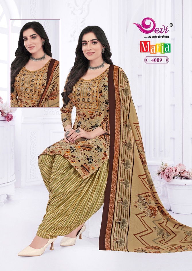 Maria Vol 4 By Devi Neck Work Cotton Patiyala Readymade Dress Orders In India